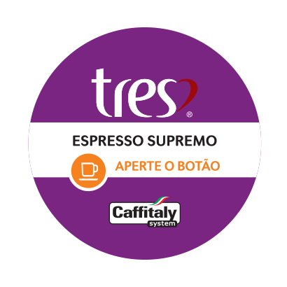 Cafeteira TRES e produtos da 3 Corações